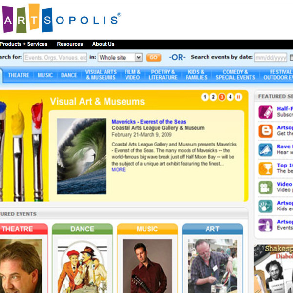 Artspolis site design by Ocean5 Artspolis site design by Ocean5