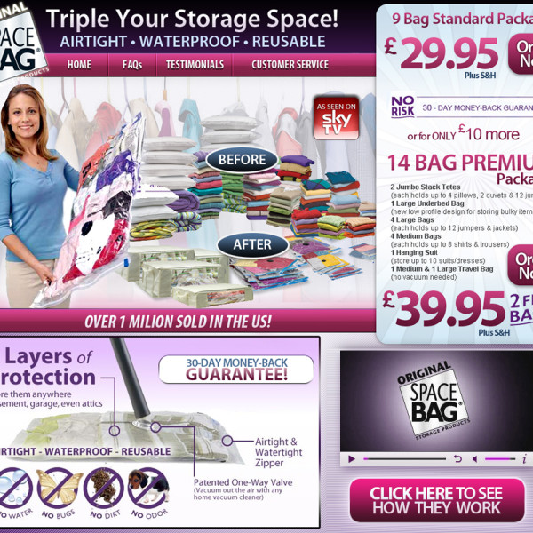 Space Bag alternate European direct response design by Ocean5