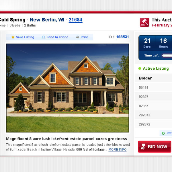 AFF American Federal Foreclosure property bid design by Ocean5