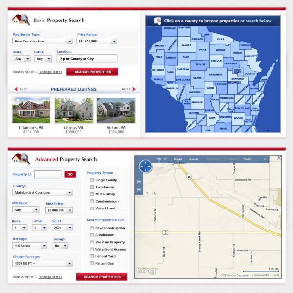 AFF American Federal Foreclosure property search design by Ocean5
