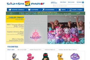 Build-a-Bear homepage design by Ocean5