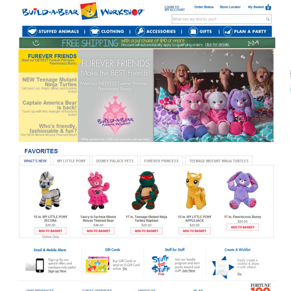 Build-a-Bear homepage design by Ocean5 Build-a-Bear homepage design by Ocean5