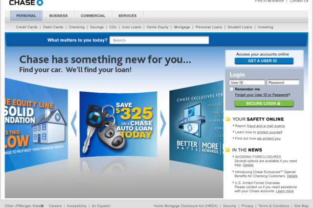Chase interactive slider for promotional Ads by Ocean5
