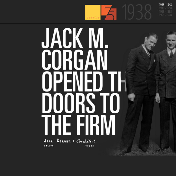 Corgan 75 homepage timeline design by Ocean5 Corgan 75 homepage timeline design by Ocean5