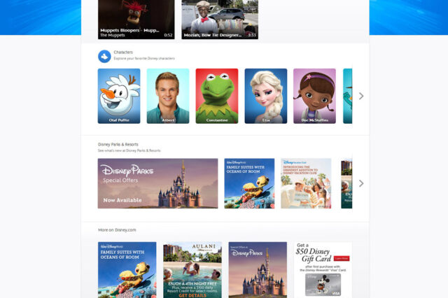 Disney Homepage Design by Ocean5