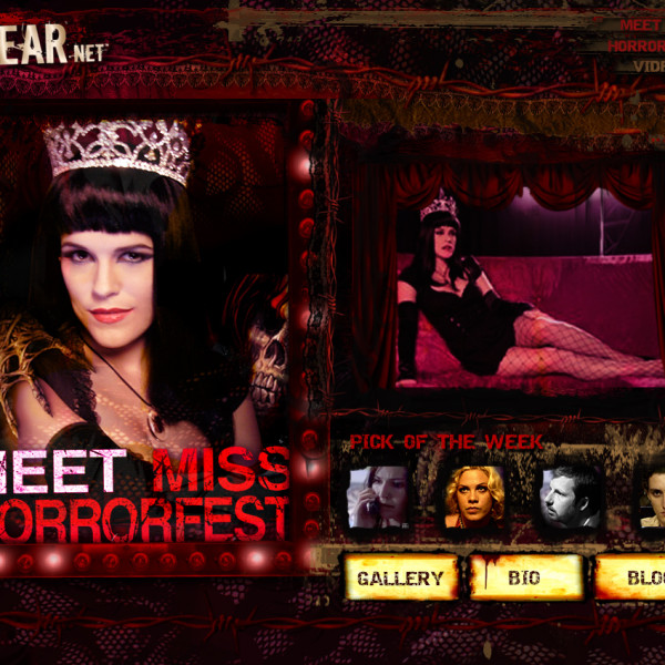 FEARnet Miss Horrorfest site design by Ocean5