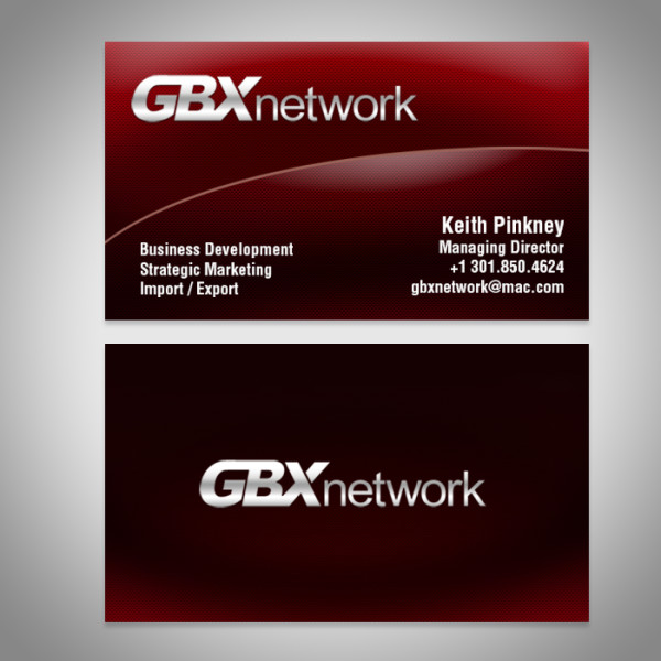 GBX Network business card design by Ocean5