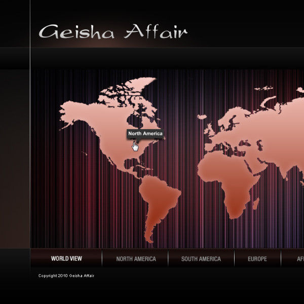 Geisha Affair international map design by Ocean5 Geisha Affair international map design by Ocean5