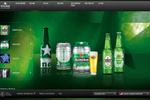Heineken mugshot lineup design by Ocean5