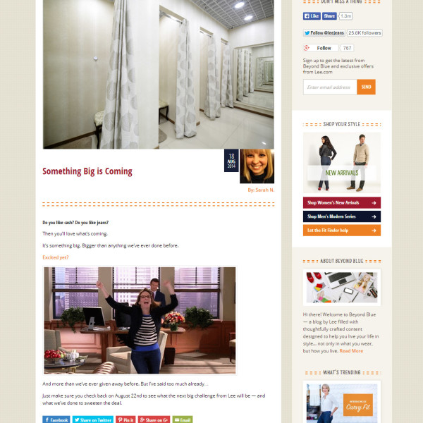 Lee Beyond Blue site design by Ocean5 Lee Beyond Blue site design by Ocean5