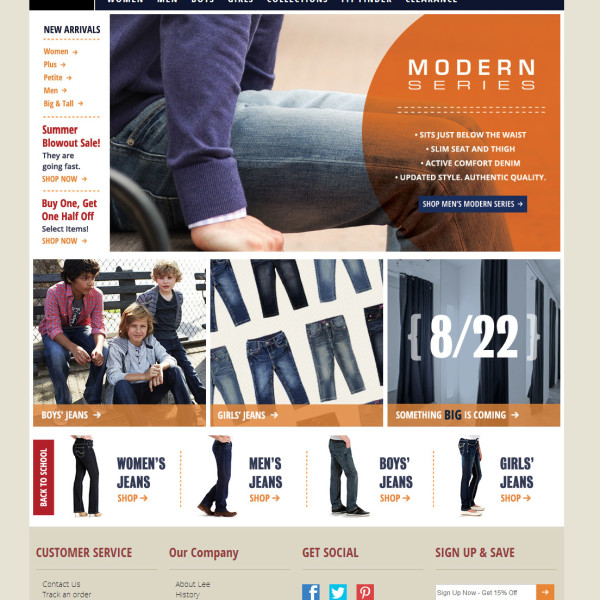 Lee Modern Series site design by Ocean5 Lee Modern Series site design by Ocean5