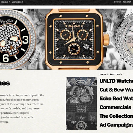 Marc Ecko interactive shopping design by Ocean5 Marc Ecko interactive shopping design by Ocean5