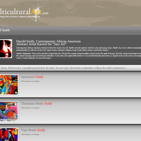 Multicultural Art page design for artists by Ocean5 Multicultural Art page design for artists by Ocean5