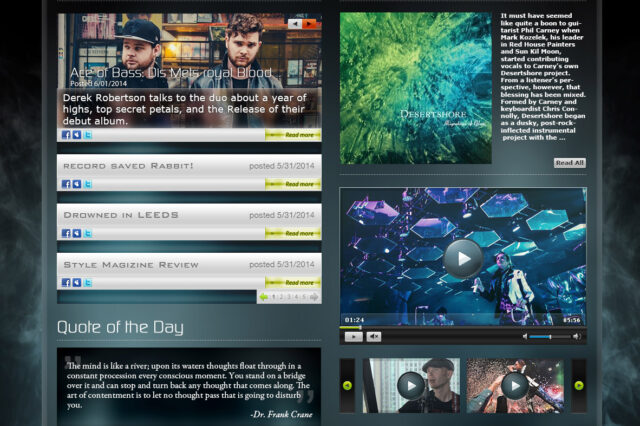 Music Billboard site design by Ocean5