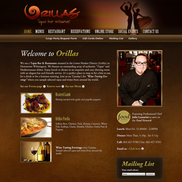 Orillas homepage site design by Ocean5 Orillas homepage site design by Ocean5