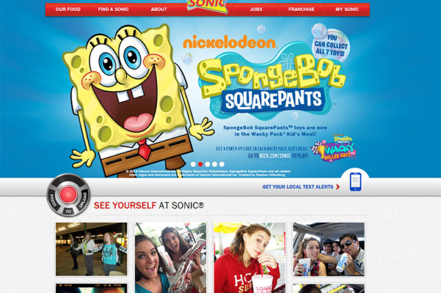 Sonic homepage design by Ocean5